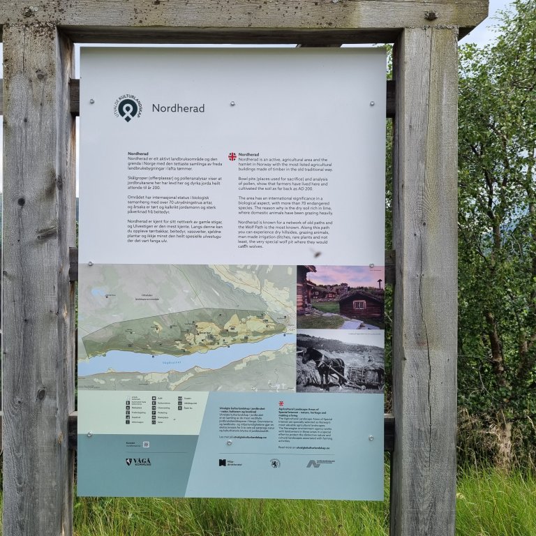 Skilt Nordherad UKL. Foto Landbruksdirektoratet