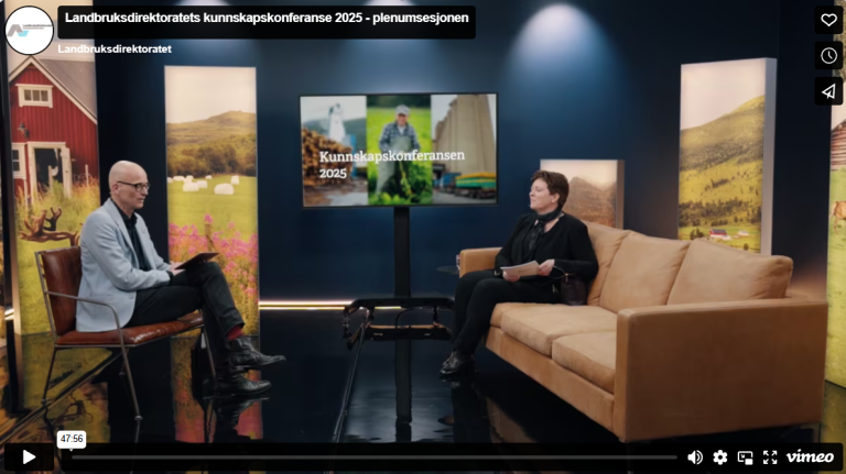 Opptak av kunnskapskonferansens plenumsesjon