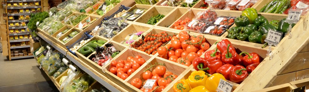 Ulike grønnsaker fra Mathallen i Oslo